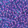 50g 6/0 Fuchsia Lined Aqua Seed Beads
